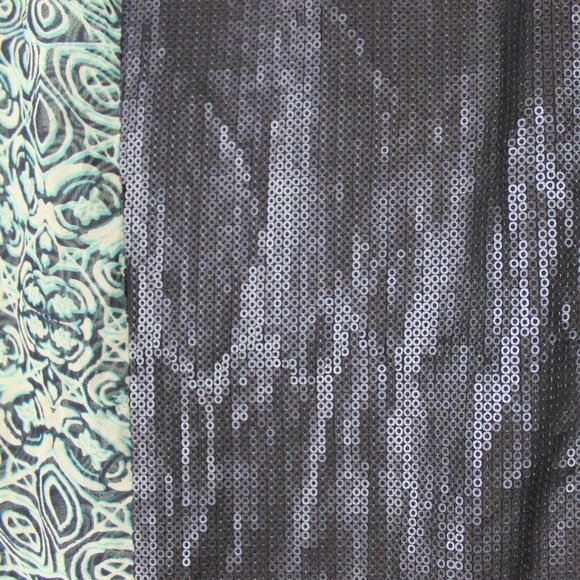 Eureka Christos Garkinos Womens 8 Sleeveless Blouse Sequin Front Button Back - Picture 6 of 12